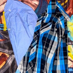 2 boy name brand long sleeve dress shirts. Sold together. Size 7